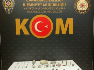 Çanakkale’de Kaçak Tarihi Eserler Ele Geçirildi