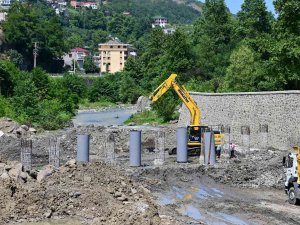 Doğu Karadeniz İlk Sel Tırnağı Projesi Söğütlü Deresi’nde İnşa Edilmeye Başlandı