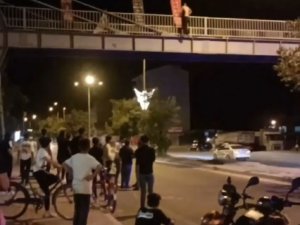 Iğdır’da Üst Geçitte İntihar Girişimi