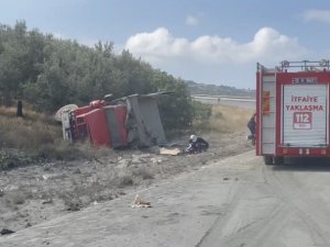Bursa’da Çimento Yüklü Kamyon Devrildi : 1 Ölü