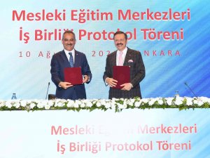 Meb İle Tobb Arasında Mesleki Eğitim Merkezleri Alanında İş Birliği Yapıldı