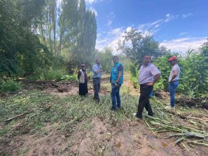 Aslanapa’da Selden Zarar Gören Ekili Alanlarda Hasar Tespit Çalışması