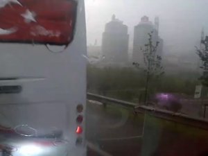 E-5 Bağlantı Yolunda Zincirleme Trafik Kazası Kamerada