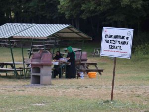 Abant Gölü’nde Tatilciler Orman Yangınlarına Karşı Uyarıldı