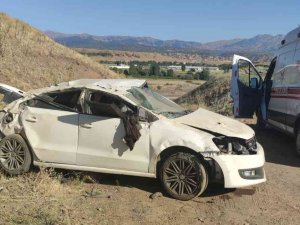 Bingöl’de Otomobil Takla Attı: 1 Yaralı