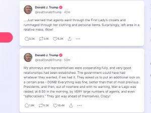 Eski Abd Başkanı Donald Trump, Evine Yapılan Aranmayı Bizzat Onayladığını Açıklayan Adalet Bakanı Merrick Garland’a Truth Sosyal Medya Hesabından Cevap Verdi