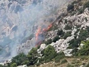 Marmaris’te Makilik Alanda Yangın Çıktı