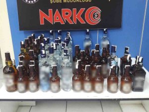 Kırıkkale’de 62 Şişe Kaçak İçki Ele Geçirildi