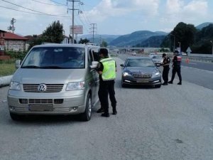 Jandarma Ekiplerinden Trafik Denetimi