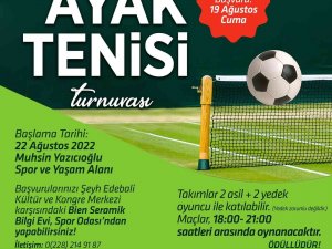 Bilecik Belediyesinden Ayak Tenisi Turnuvası