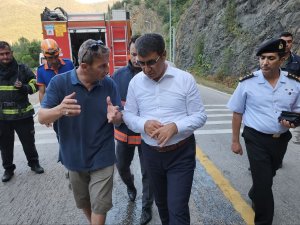 Karabük’te Faciadan Dönüldü: Alev Alan Mikserin Patlama Anları Kamerada