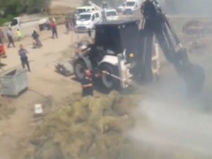 Iğdır’da Çıkan Yangında Ot Balyaları Kullanılamaz Hale Geldi
