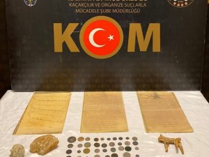 Çanakkale’de Tarihi Eserler Ele Geçirildi