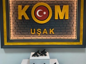 Uşak’ta 10 Tabancayla Yakalanan Şüpheli Tutuklandı