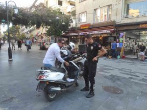 Yaya Bölgesindeki Motosikletlilere Ceza Yağdı
