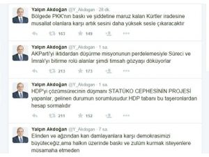 Akdoğan: "Şimdi Timsah Gözyaşı Döküyorlar"