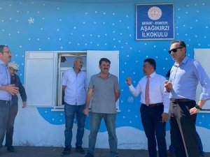 Güney Aşağı Kırzı Köyü İ̇lkokulu Ve Köy Yaşam Merkezini Ziyaret Etti