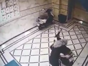 Puşili Motosiklet Hırsızı Kamerada