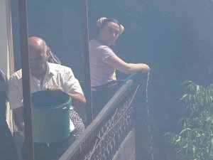 Gümüşhane’de Bir Evin Bahçesinde Çıkan Yangın Paniğe Neden Oldu