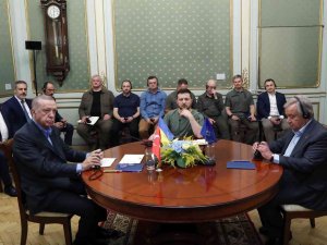 Erdoğan, Zelenskiy Ve Guterres’ten Üçlü Görüşme