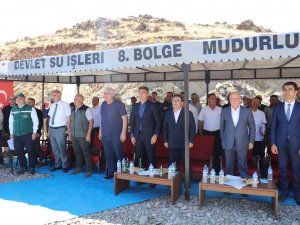 Hınıs Başköy Barajı!nın Kapakları ’Su Tutma’ Töreni İle Kapatıldı