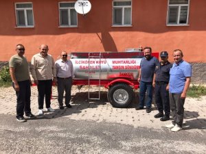 Çavdarhisar İ̇lcikören Köyüne Devlet-vatandaş İşbirliğiyle Köye Yangın Söndürme Tankeri