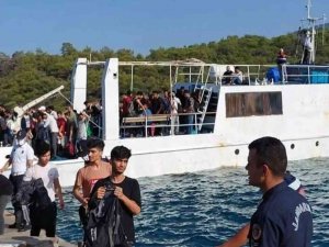 Ortaca Açıklarında Çok Sayıda Göçmen Yakalandı