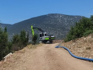 Doğankaya Mahallesinde İçme Suyu Terfi Hattı Çalışması Tamamlandı