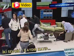 Canlı yayında yumruklar konuştu (VİDEO)