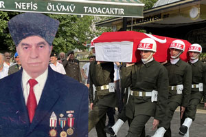 Rize'de Kore gazisi Mehmet Yanbay'ın cenazesi toprağa verildi