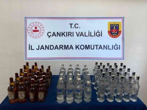 Jandarma Ekiplerinin Durdurduğu Araçtan 54 Litre Kaçak Alkol Ele Geçirildi