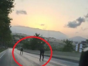 Samsun’da Patenli Gençlerin Tehlikeli Yolculuğu