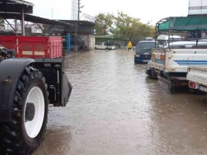 Sağanak Yağış Ezine’de Hayatı Olumsuz Etkiledi