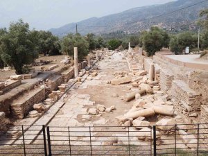 Nysa’nın Sütunlu Caddesinde Heyecanlandıran Keşif