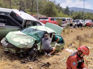 Bodrum’da Trafik Kazası: 3 Yaralı