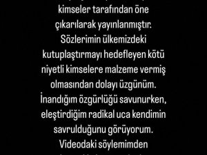 Şarkıcı Gülşen’den ‘Özür’ Paylaşımı: “Videodaki Söylemimden Rahatsızlık Duyan Ve İncinen Herkesten Özür Diliyorum”