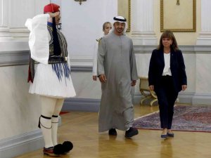 Yunanistan Başbakanı Miçotakis İle Bae Devlet Başkanı Al Nahyan Bir Araya Geldi