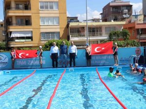 İ̇skenderun’da Portatif Yüzme Havuzlarının Açılışı Yapıldı