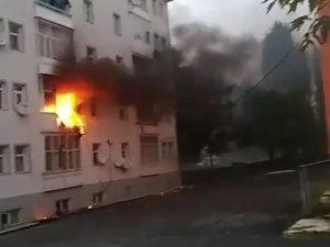 Mahallede Yangın Paniği