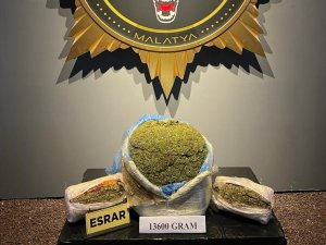 Malatya’da 13 Kilo 600 Gram Esrar Ele Geçirildi