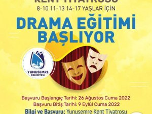 Yunusemre’de Tiyatrocular Yetişecek
