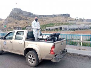 Kars’ta Belediyeden İlaçlama Çalışması