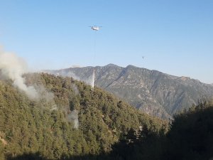Kahramanmaraş’ta Orman Yangınına Müdahale Sürüyor