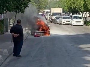 Yanan Otomobili Film Gibi İzledi