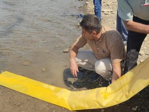 Tatar Baraj Gölüne 200 Bin Pullu Sazan Bırakıldı