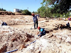 Kocaköy Millet Bahçesi’nde Çalışmalar Sürüyor