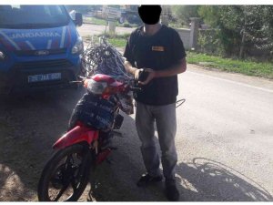 Çaldığı Motosikletle Kablo Çaldı, Sonrasında Yakalandı