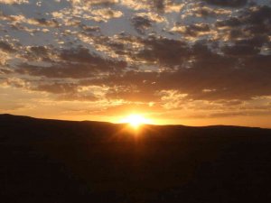 Erzurum’da Sonbahara Yaklaşırken Büyüleyici Günbatımı
