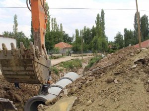 Büyükşehir’den Kırkpınar’da Yağmur Suyu Çalışması