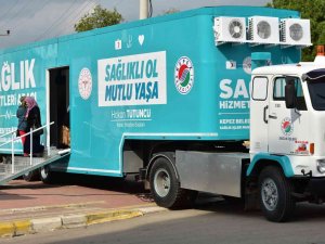 Kepez’in Mobil Kanser Tarama Tır’ı Korkuteli’nde